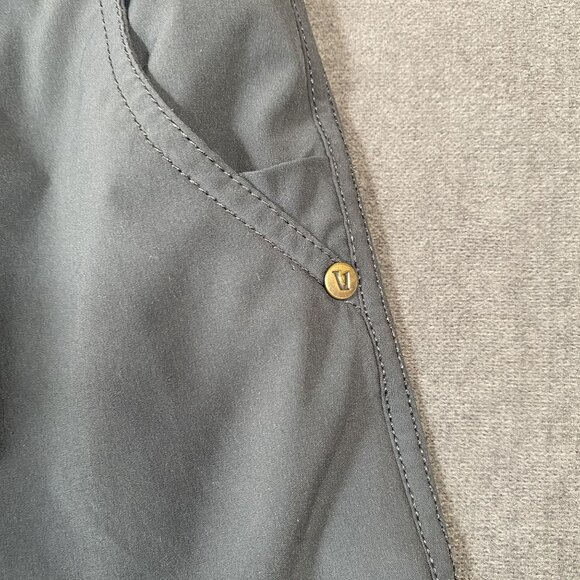 Vuori Mens Gray Elastic Waist Drawstring Shorts X-Large Recycled Polyester Blend - Picture 4 of 10